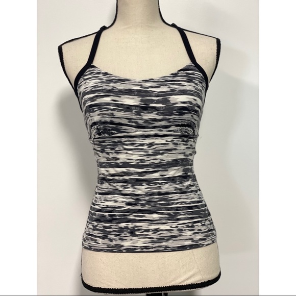 Tek Gear Racerback Tank Top Black & White Size S - Picture 2 of 6